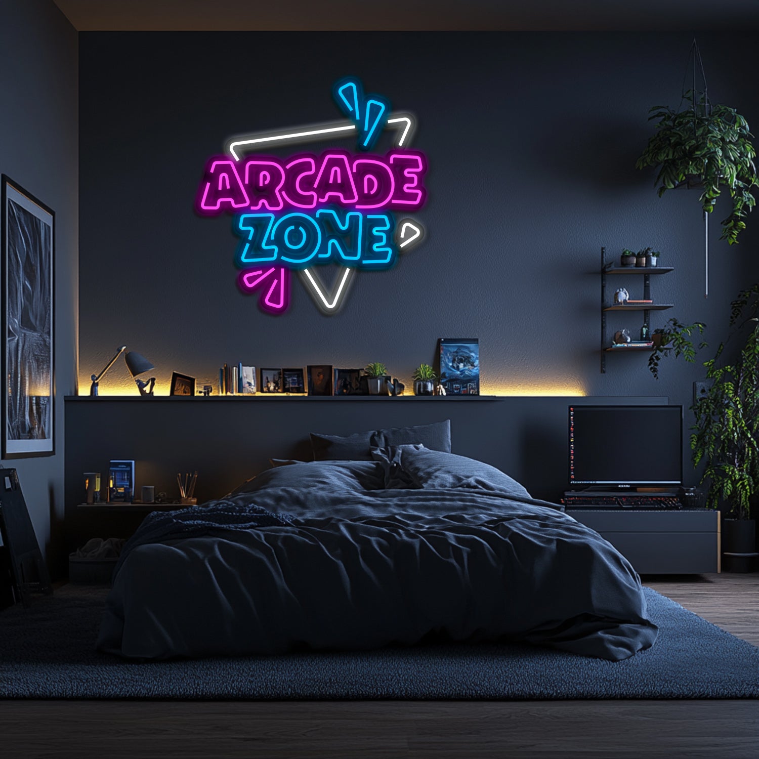 Arcade Zone Metal Neon Wall Art- LN0115