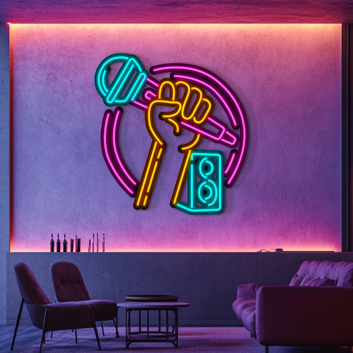 Live Performance Metal Neon Wall Art- LN0093