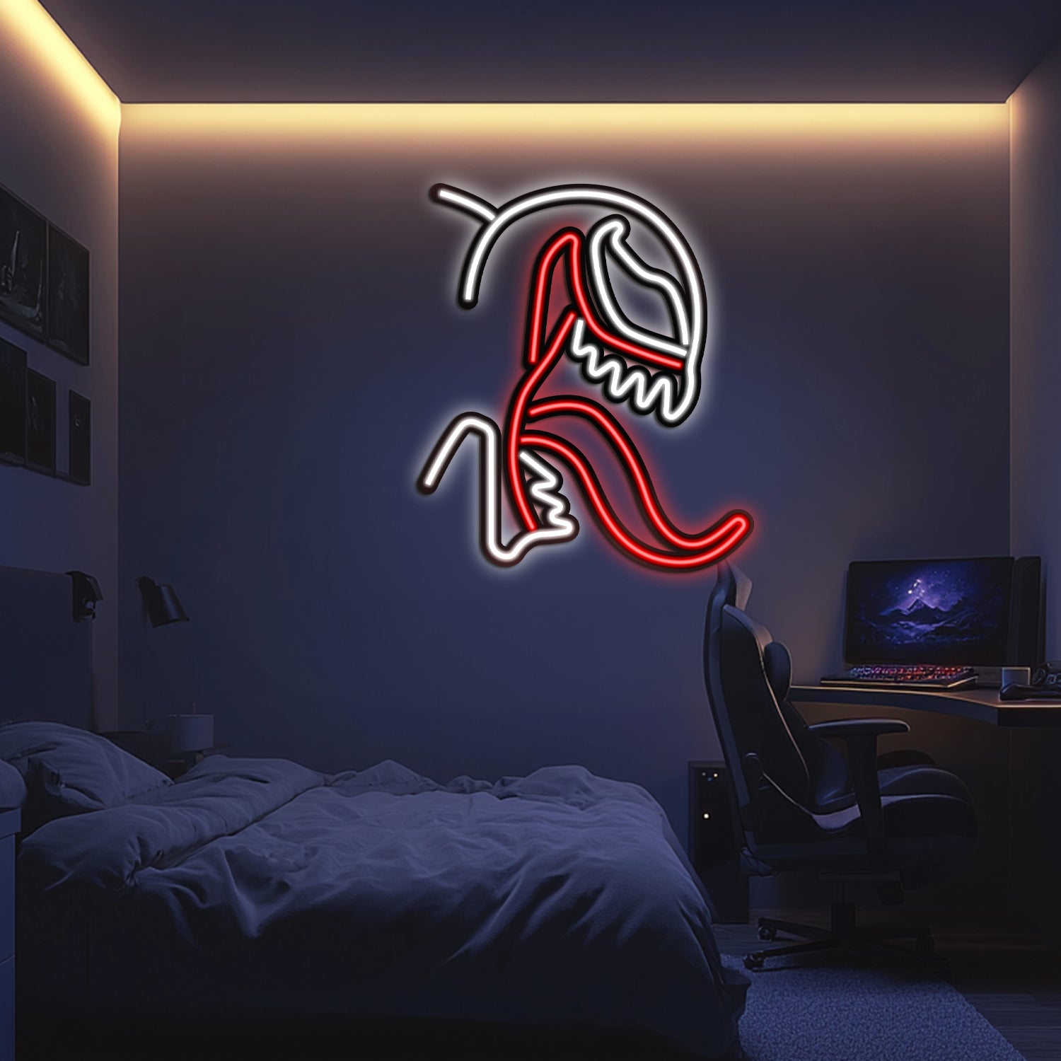 Venom Metal Neon Wall Art- LN0083