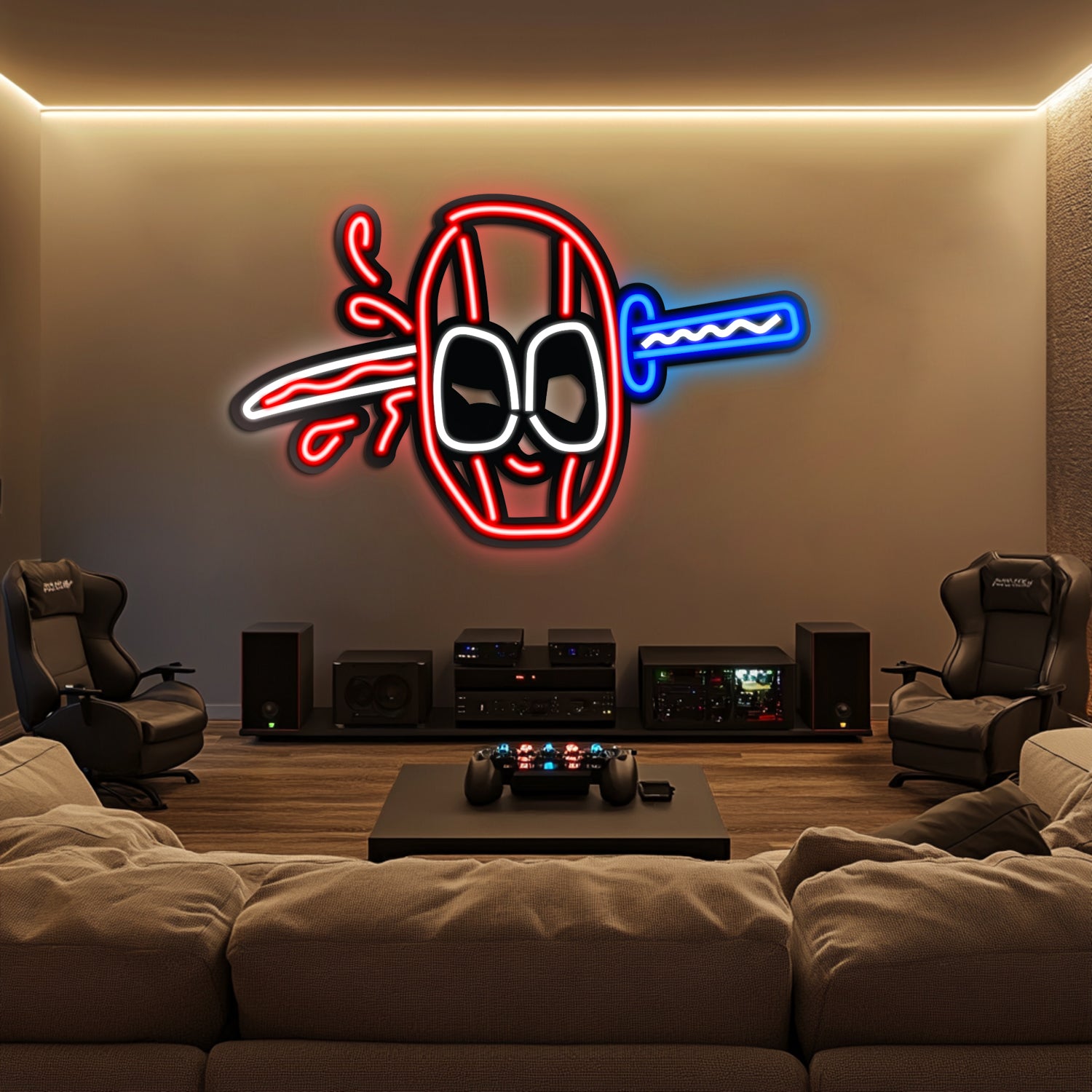 Deadpool Metal Neon Wall Art- LN0079