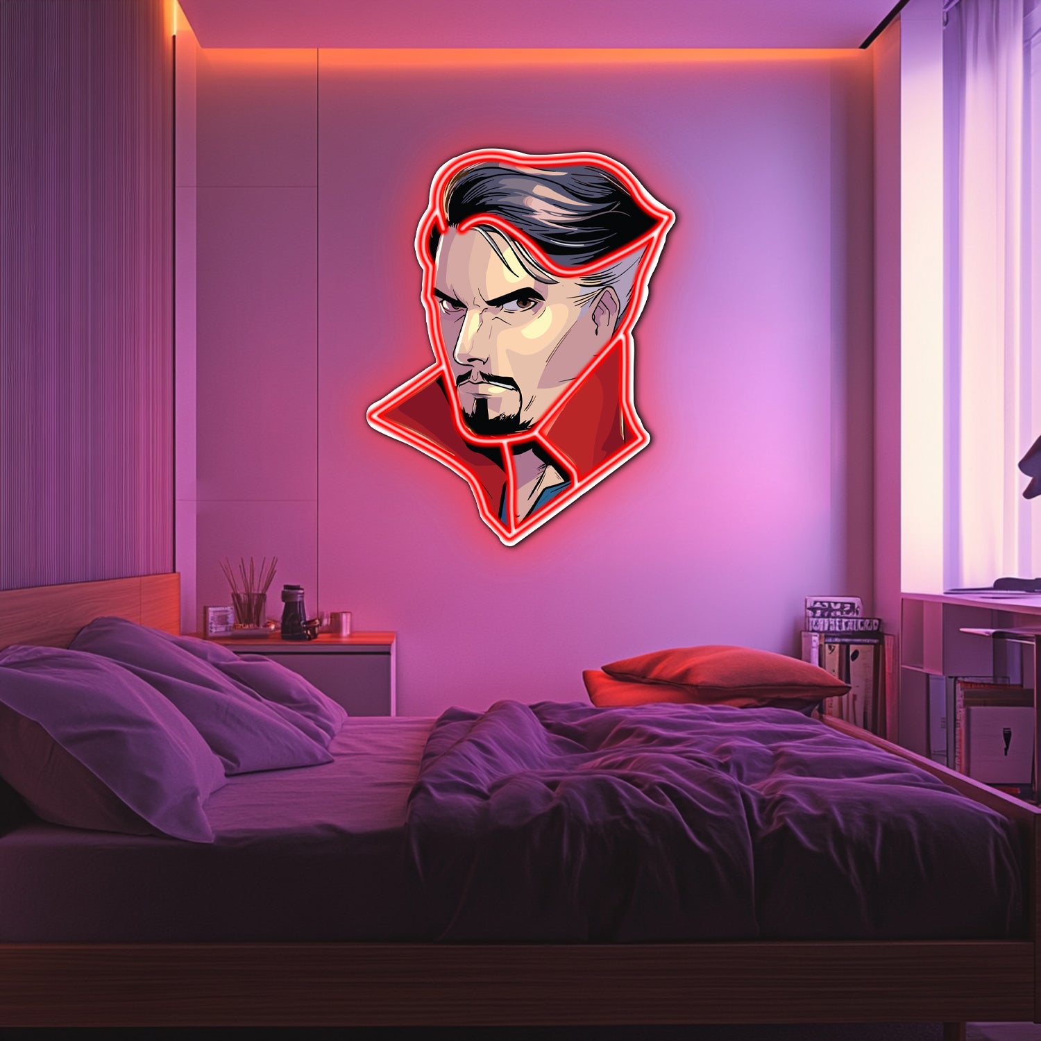 UV Printed DR Strange Neon Wall Art- LV0044