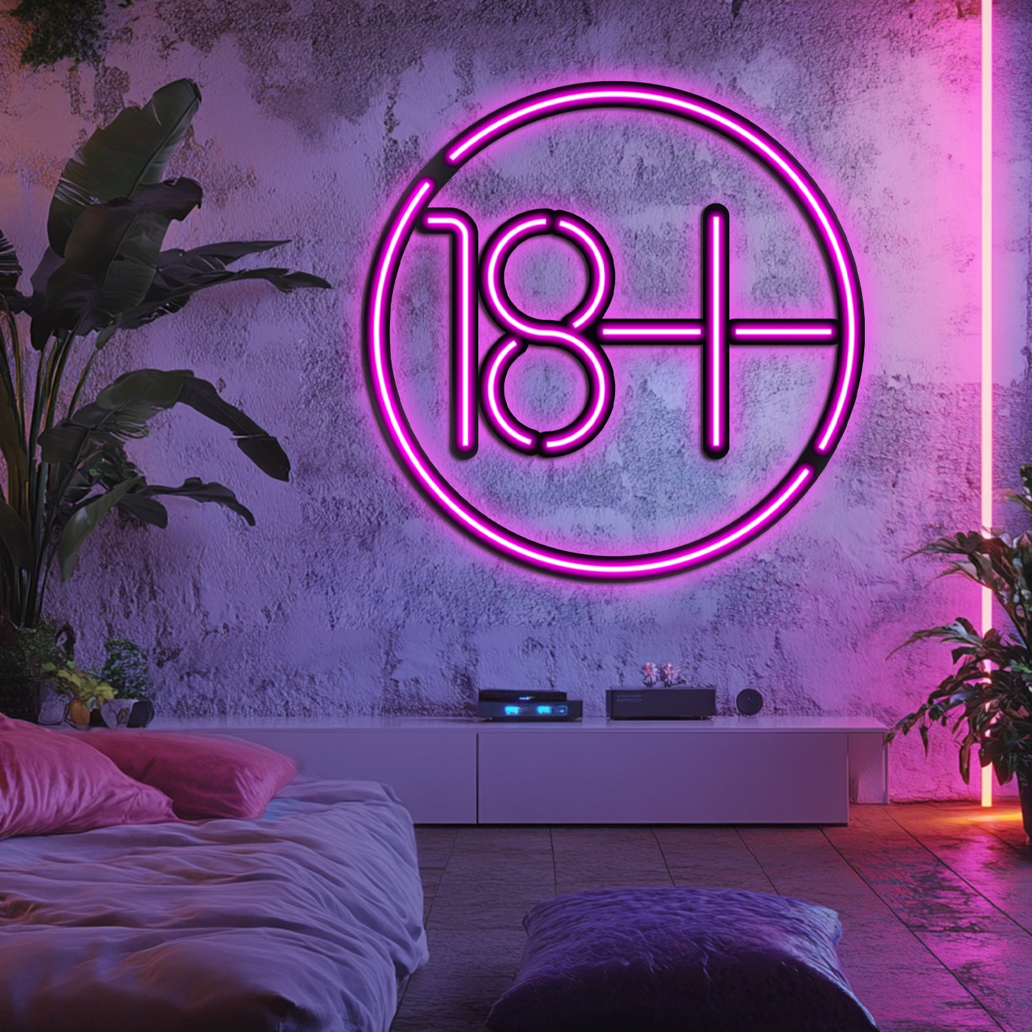 18+ Metal Neon Wall Art- LN0065