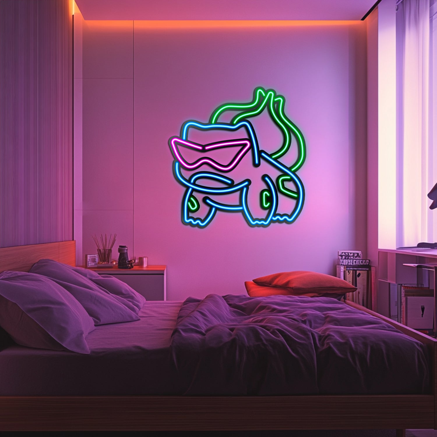 Bulbasaur Metal Neon Wall Art- LN0048