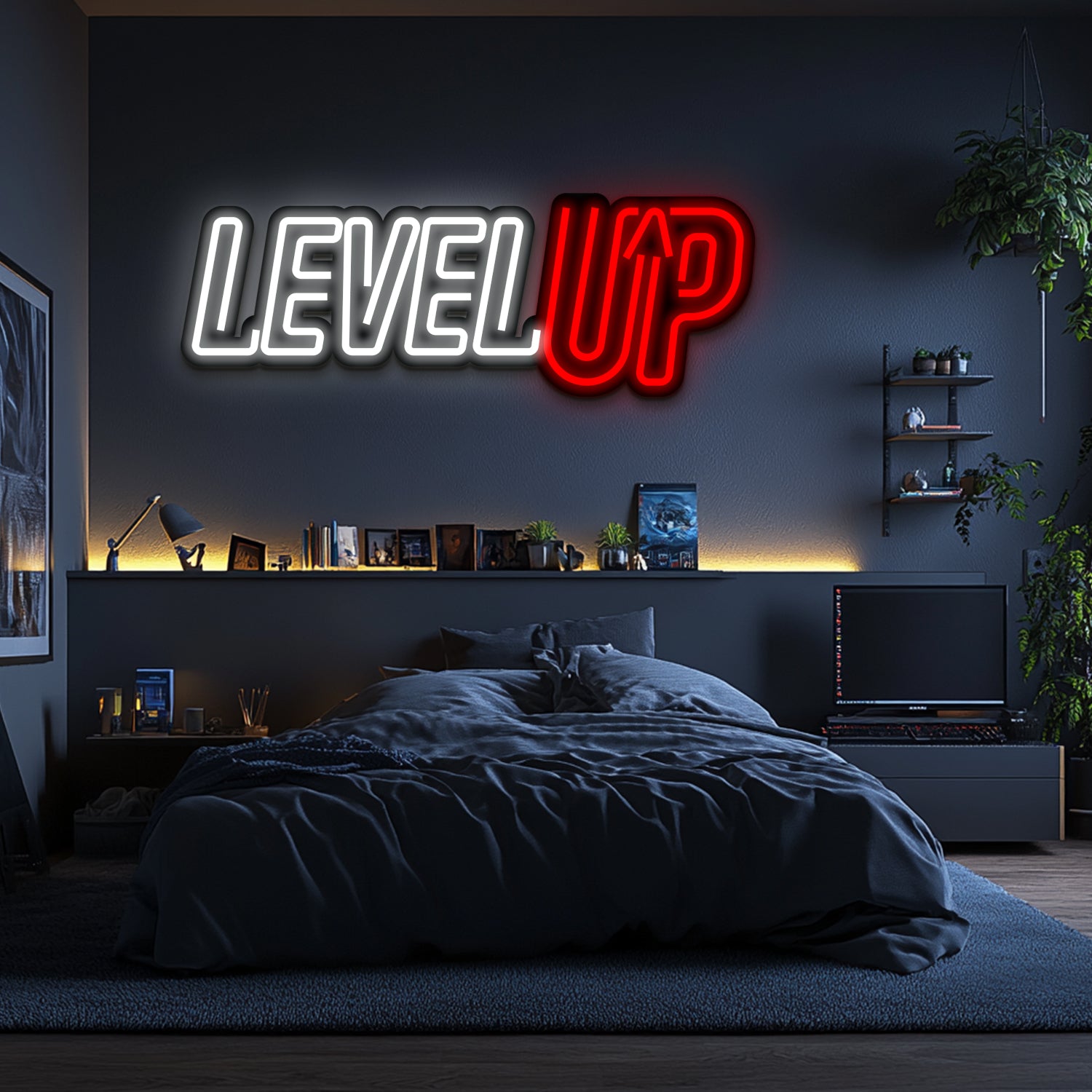 Level Up Metal Neon Wall Art- LN0085