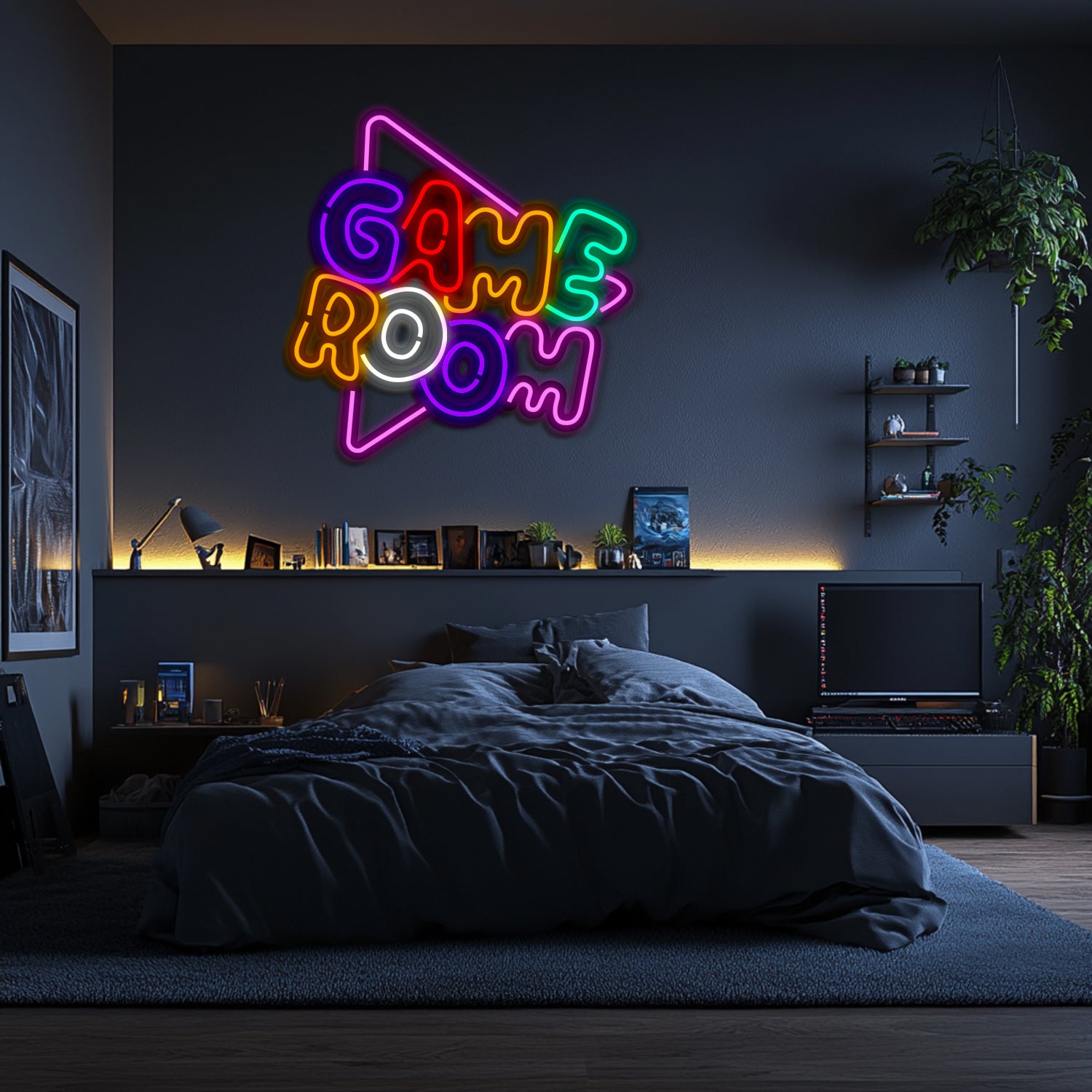 Gameroom Metal Neon Wall Art- LN0117