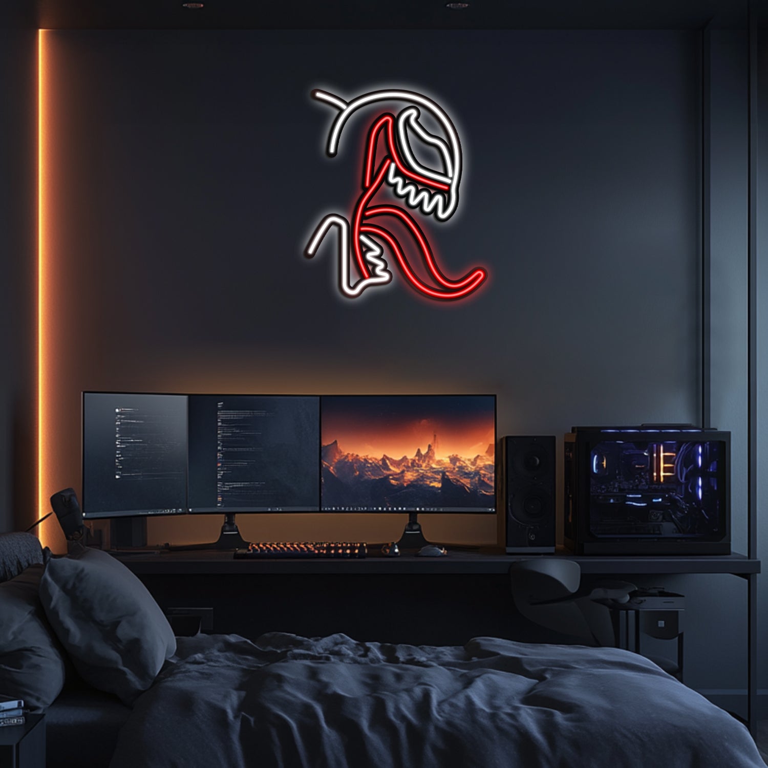 Venom Metal Neon Wall Art- LN0083