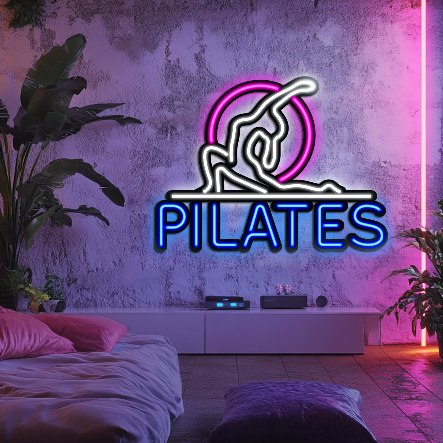 Pilates Metal Neon Wall Art- LN0078