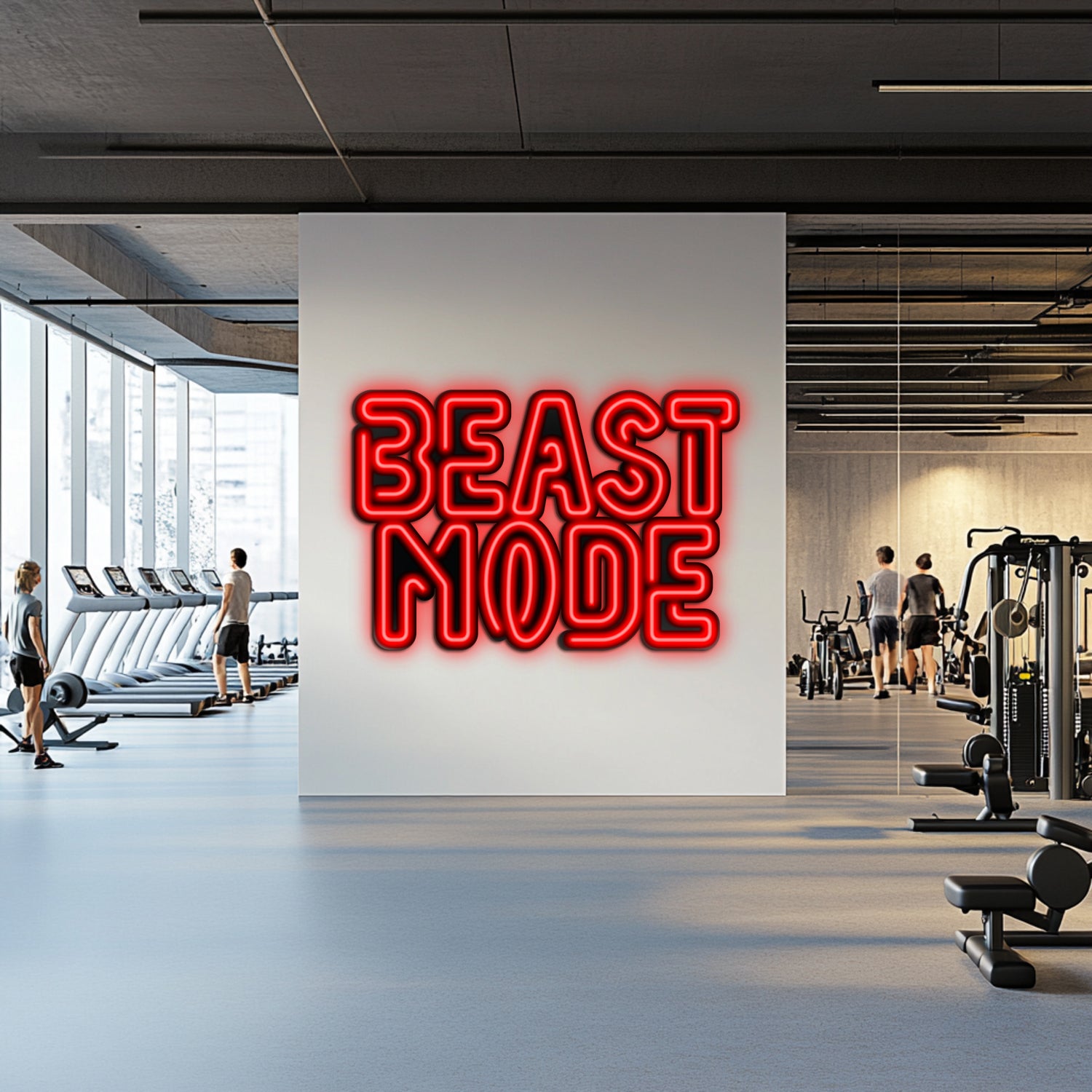 Beast Mode Metal Neon Wall Art- LN0070