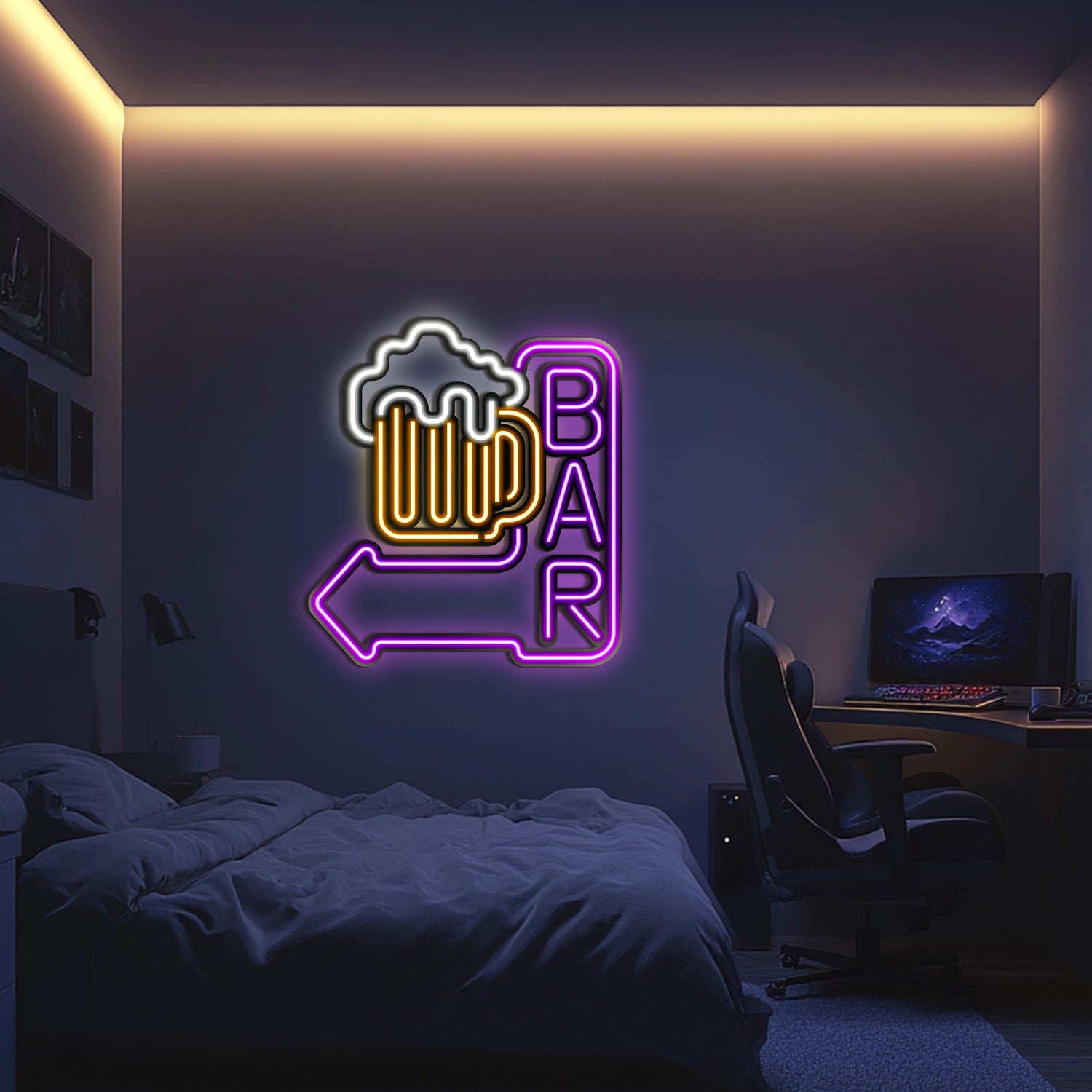 Bar Metal Neon Wall Art- LN0025