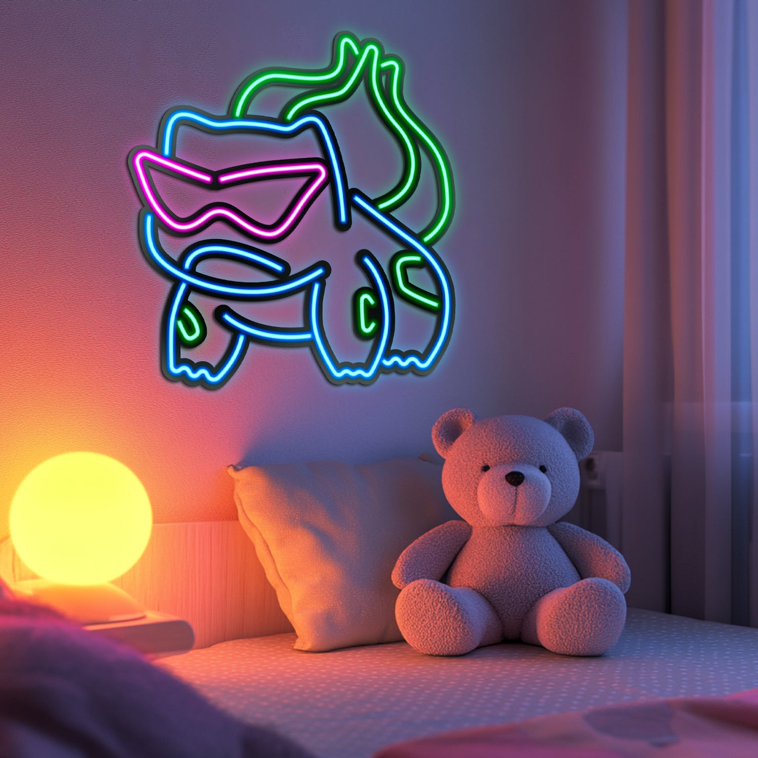 Bulbasaur Metal Neon Wall Art- LN0048