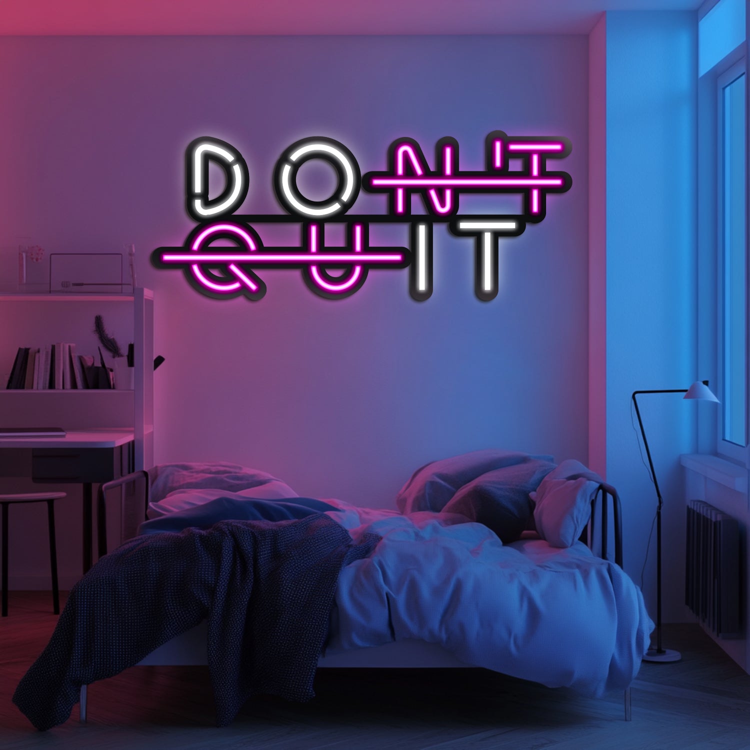 Don't Quit Metal Neon Wall Art- LN0074