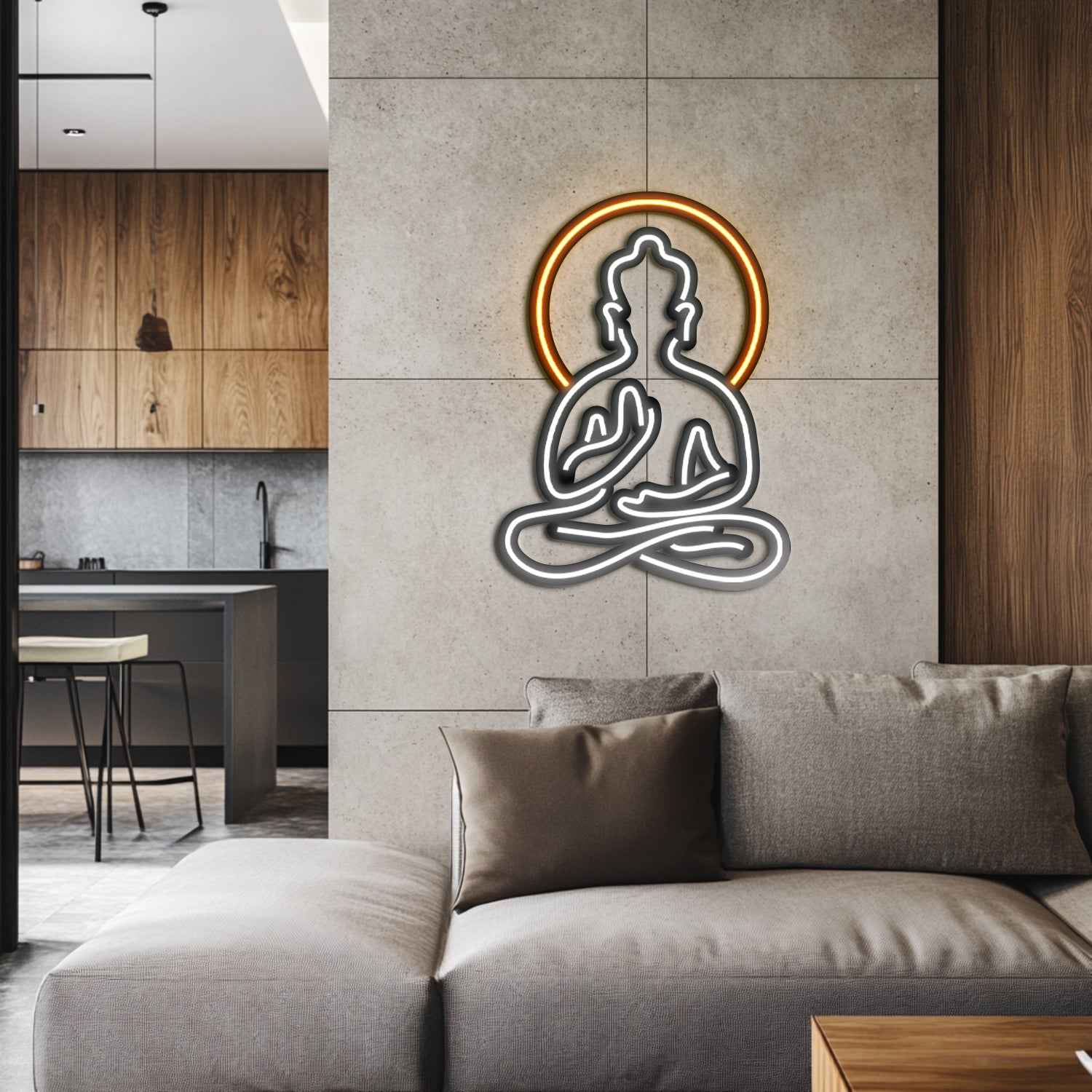 Buddha Metal Neon Wall Art- LN0003