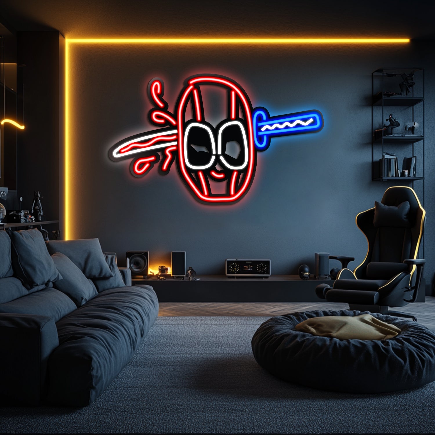 Deadpool Metal Neon Wall Art- LN0079