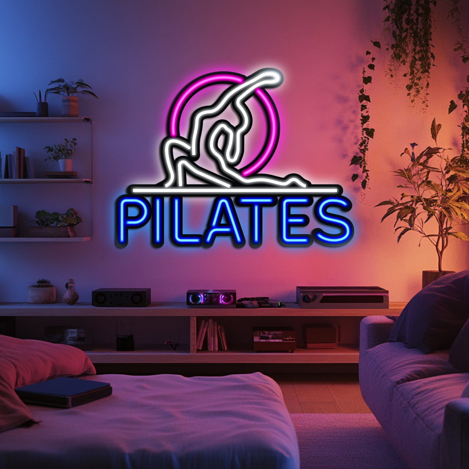 Pilates Metal Neon Wall Art- LN0078