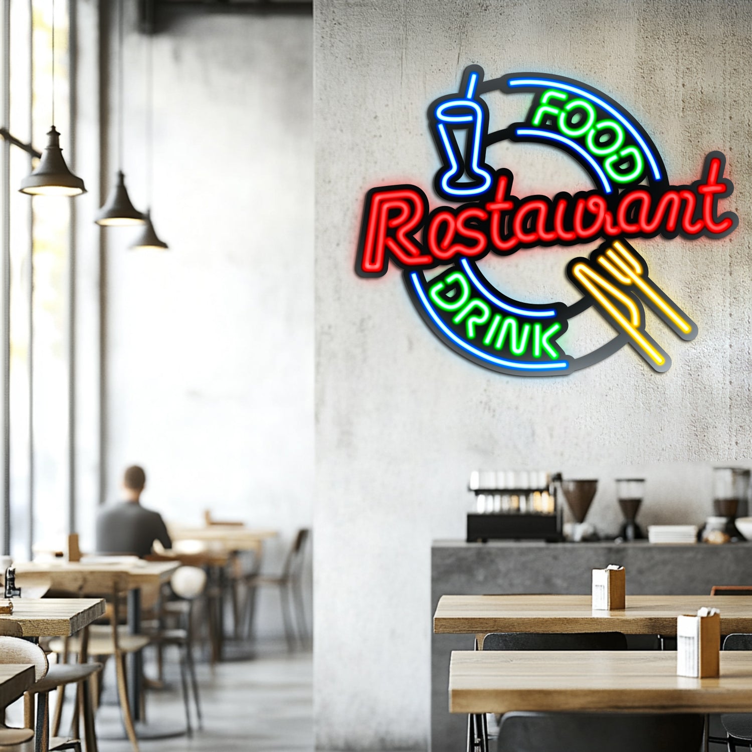 Restaurant Metal Neon Wall Art- LN0043