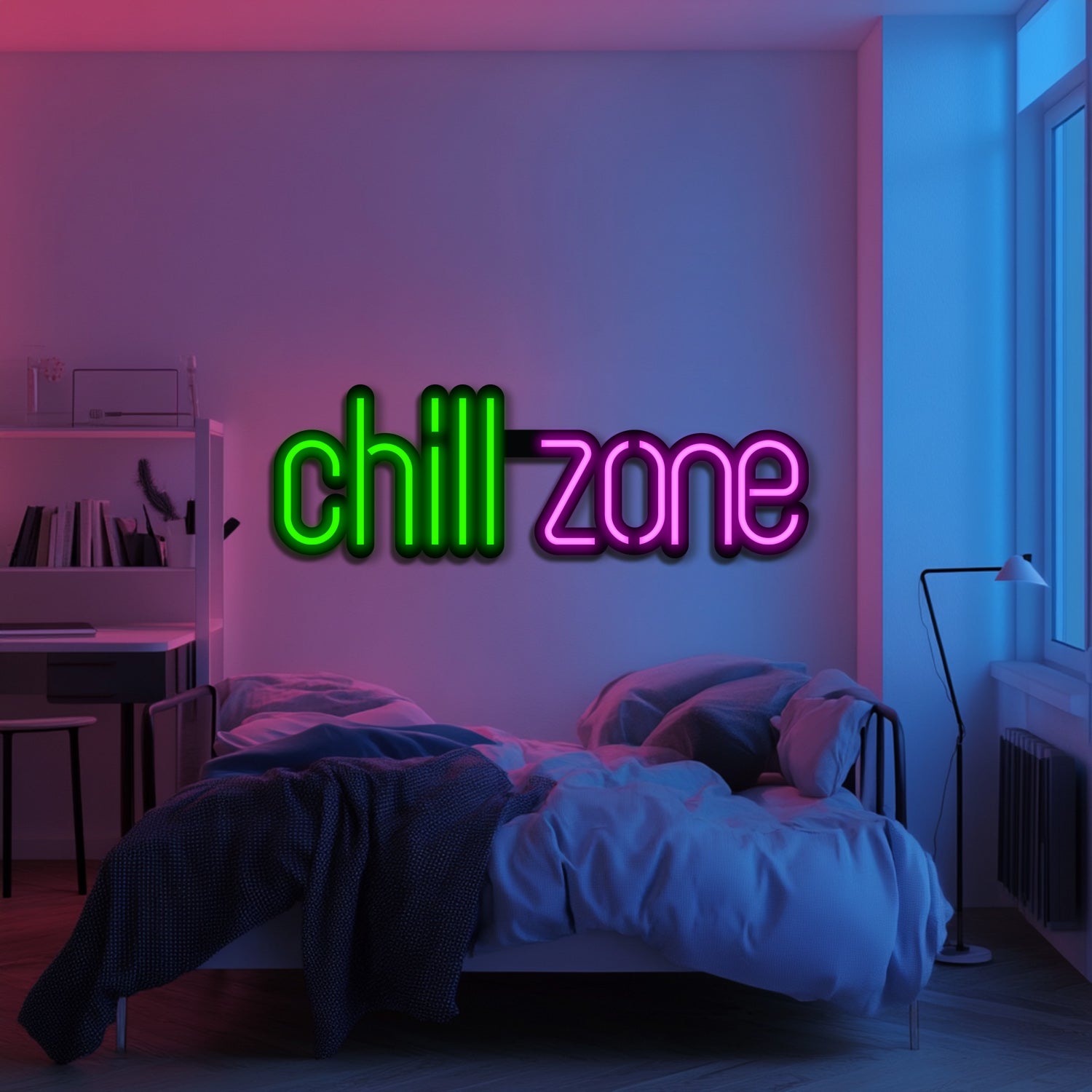 Chill Zone Metal Neon Wall Art- LN0135