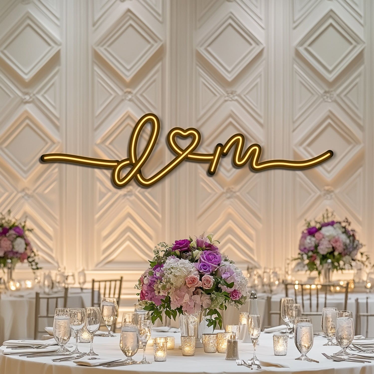 Custom Wedding Metal Neon Wall Art- LN0244