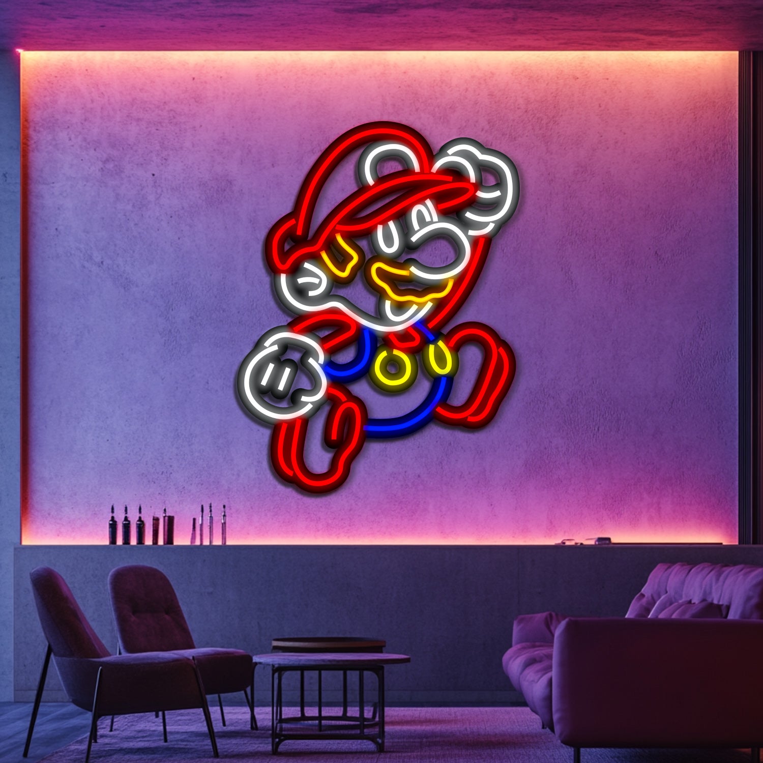 Super Mario  Metal Neon Wall Art- LN0255