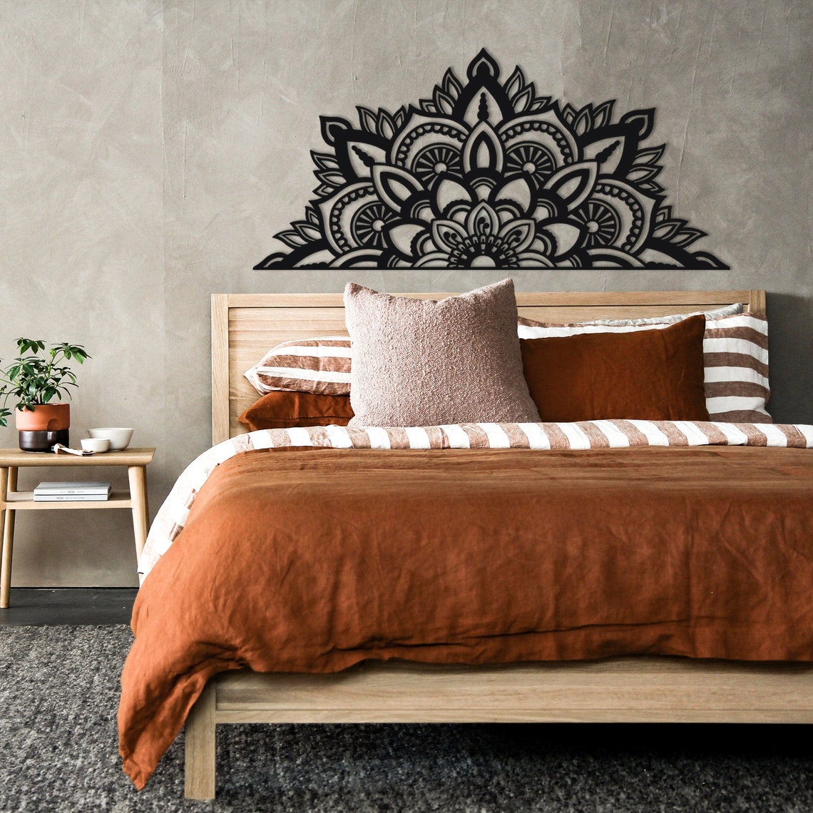 Half mandala wall discount art